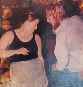 Wendy and Phil dancing and all sweaty